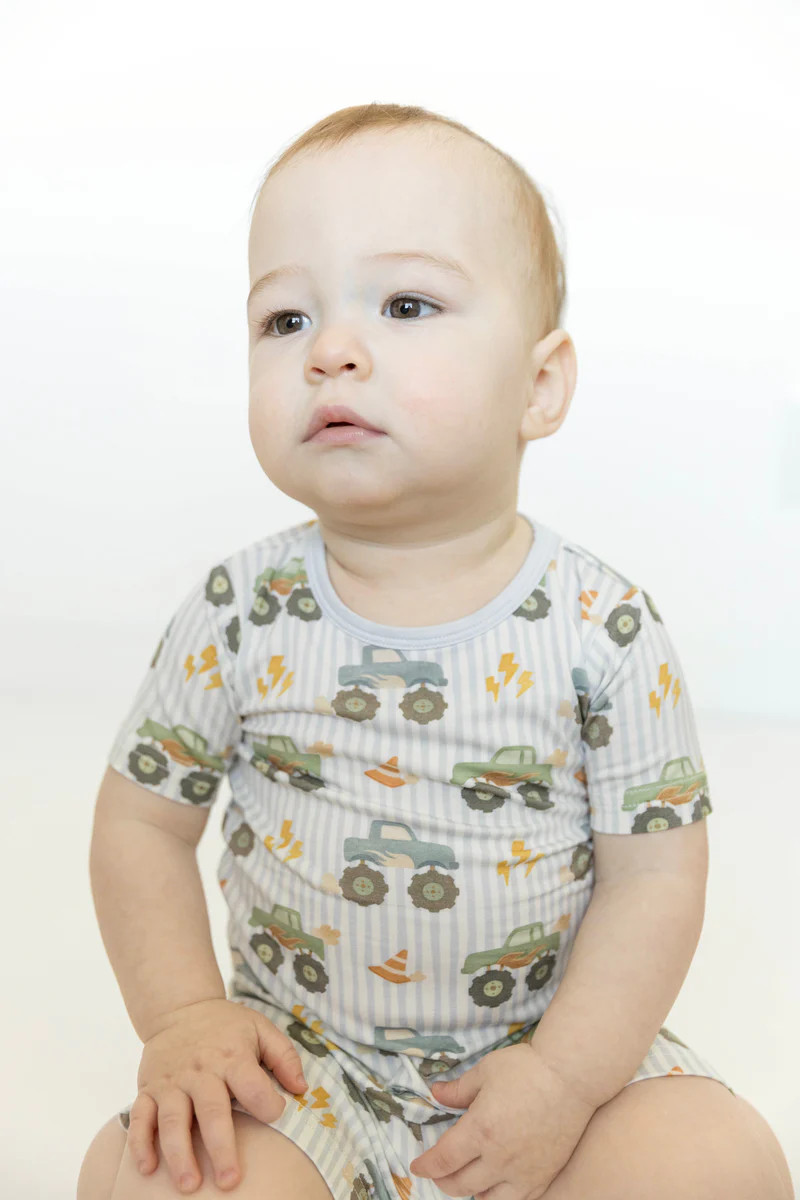 Monster Truck Bamboo Shorts Set | Little One Shop Co