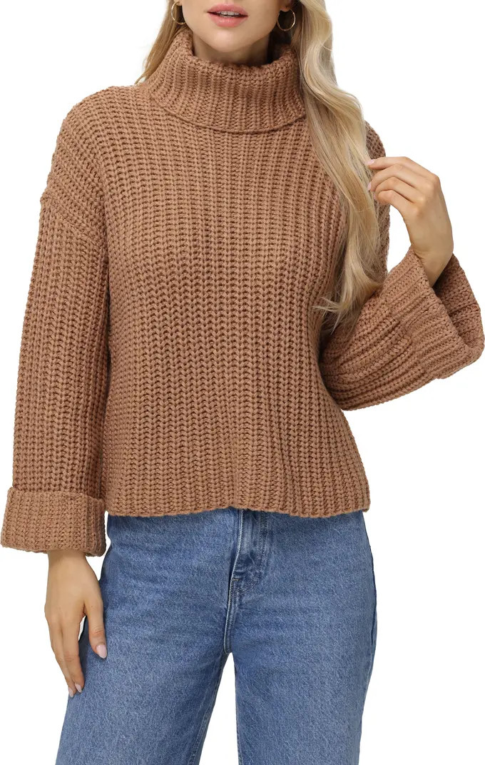 525 Vida Bell Sleeve Turtleneck Sweater | Nordstrom | Nordstrom