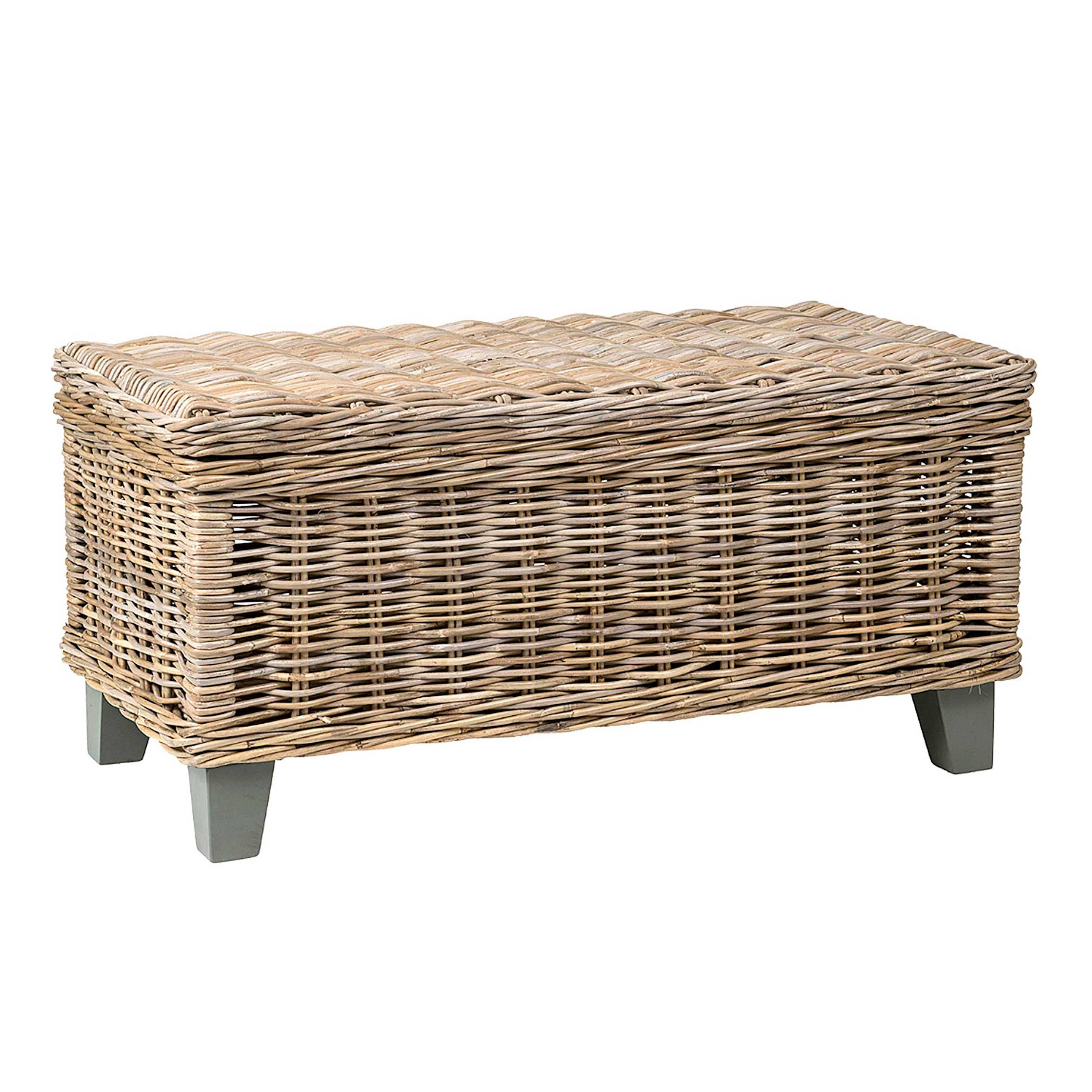 Goring Natural Rattan and Wood Coffee Table with Storage | World Market