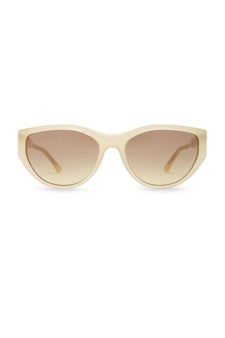 Isabel Marant Round Cat Eye Sunglasses in Yellow & Brown Ochra from Revolve.com | Revolve Clothing (Global)