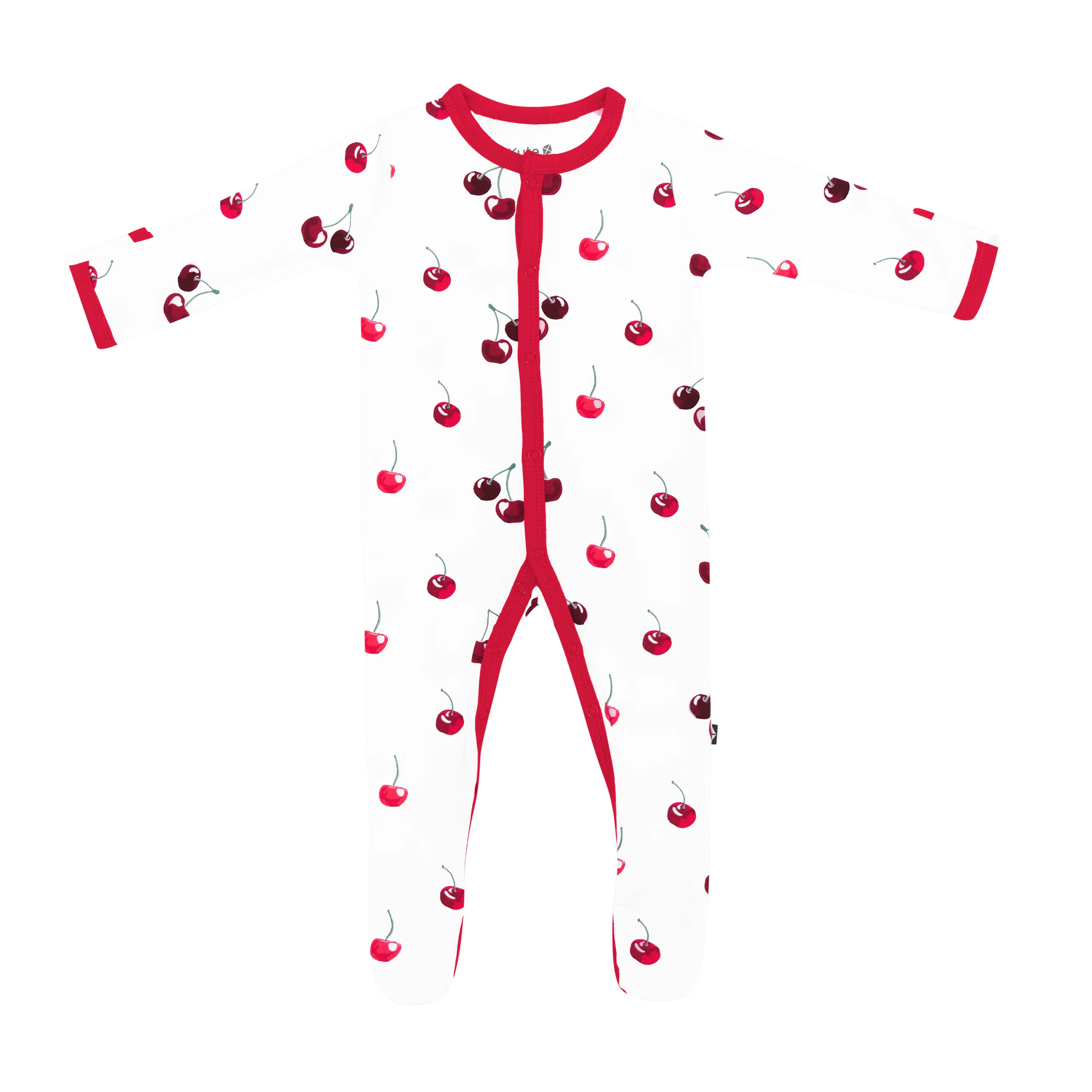 Footie in Cherry | Kyte BABY