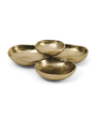 11.5in Beaded Metallic Dip Bowl | Marshalls