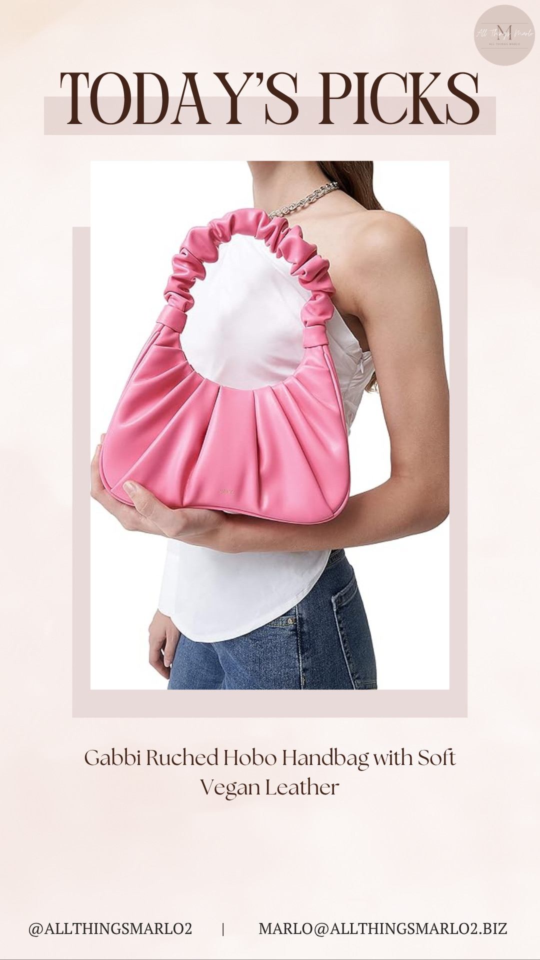 Gabbi Ruched Hobo Handbag with Soft Vegan Leather 

 #LTKSeasonal #LTKWorkwear #LTKTravel