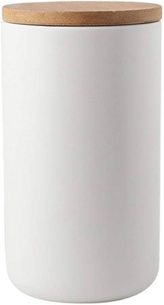 YYW Ceramics Food Storage Jar Canister with Airtight Seal Bamboo Lid, Simple Style Kitchen Canist... | Amazon (CA)