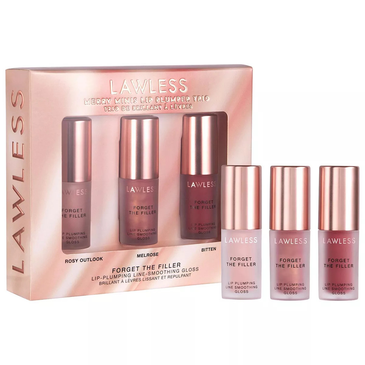 LAWLESS Merry Minis Lip Plumper Gloss Trio Set | Kohl's