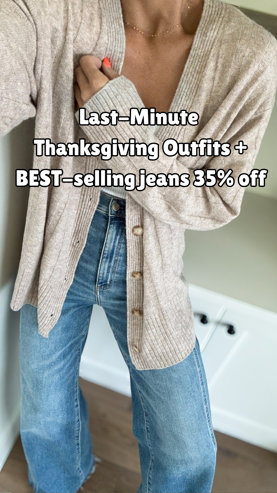 Easy Thanksgiving looks you’ll love!🤎🍂 Rounded up 5 neutral sweaters (all IN STOCK) + my bestselling jeans that are 35% off!
🚨SITEWIDE FP sale ends 11/15 @6am PST

Everything is comfy, flattering, and fully in stock right now — but moving fast.
Linked the Target, Quince, Free People + Amazon finds so you can shop quick + easy.
EVERYTHING fits tts— wearing size medium in the sweaters and size 27 in the jeans .


#LTKCyberWeek #LTKHoliday #LTKOver40