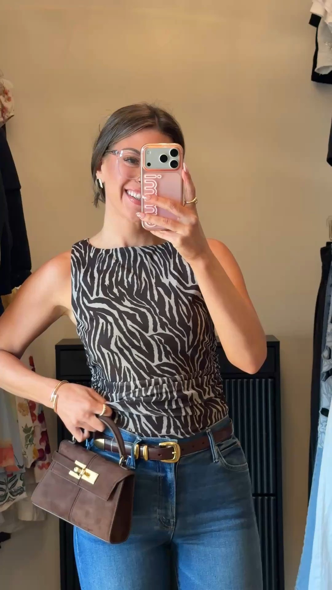 nordstrom anniversary sale summer to fall denim with sleeveless zebra print top, suede kitten heel 🤎

i'm 5'4" and typically wear a small/2 & a 26 in jeans
• jeans: sized down to a 25


fall outfits, fall jeans, autumn outfits, denim, long sleeve dresses, casual outfits, thanksgiving outfits, family photo outfits, date night outfits, work outfits, fall fashion, autumn fashion, cozy outfits, transitional outfits, neutral outfits, everyday outfits, weekend outfits, women’s fashion

#LTKSaleAlert #LTKgrwm #LTKSeasonal