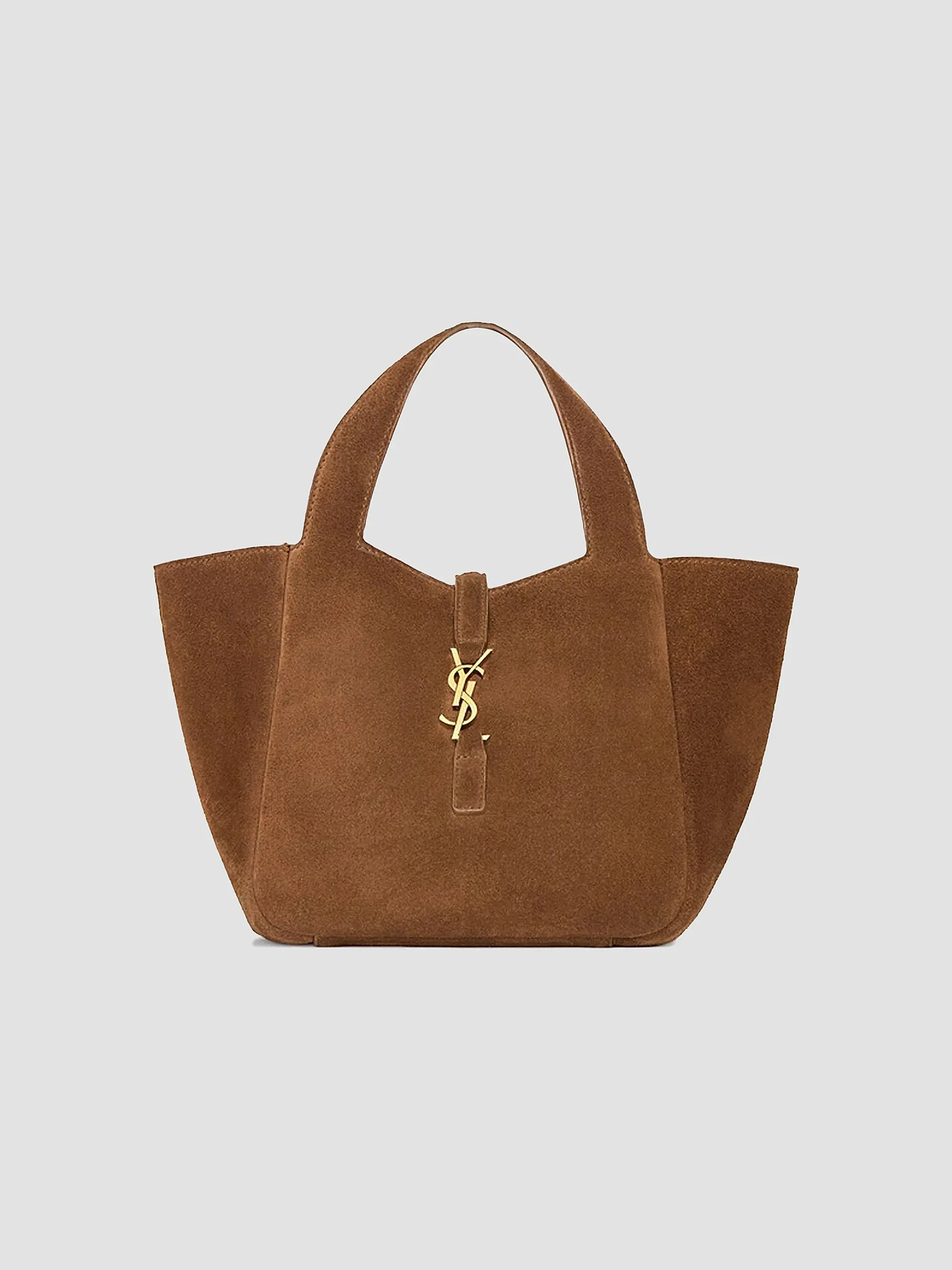 Le 5 \u00c0 7 Baby Bea Top Handle Bag in Suede | Saks Fifth Avenue