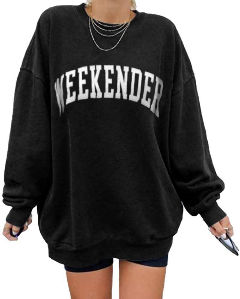 Women’s Oversized Sweatshirts Los Angeles California Hoodies Crewneck Long Sleeve Boyfriends Pu... | Amazon (US)