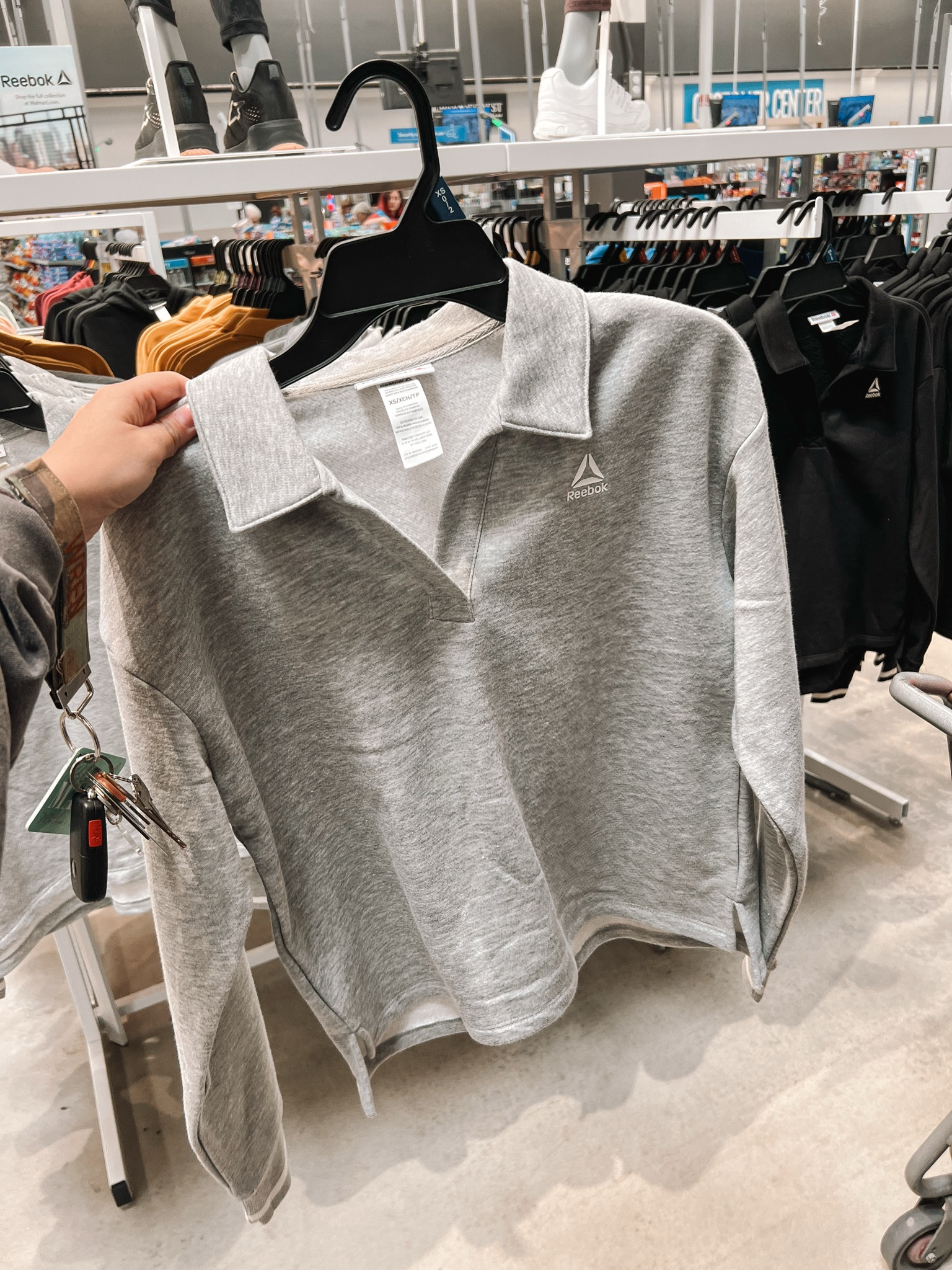 Walmart Reebok activewear, grey sweater, cut out, low collar, cozy, fall, outfit inspo, travel outfit, plane, train, roadtrip

#LTKActive #LTKFindsUnder50 #LTKTravel