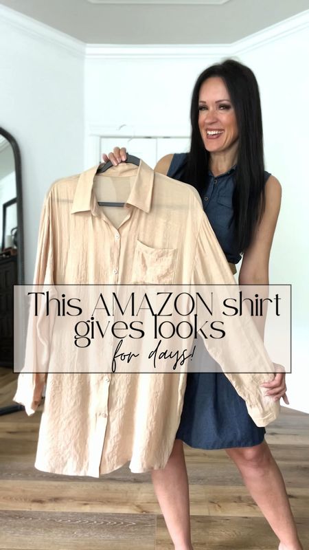 The Amazon shirt that gives countless looks!

One size fits all. 

Casual outfit .| work from home | beach outfit | vacation outfit | swimsuit cover up