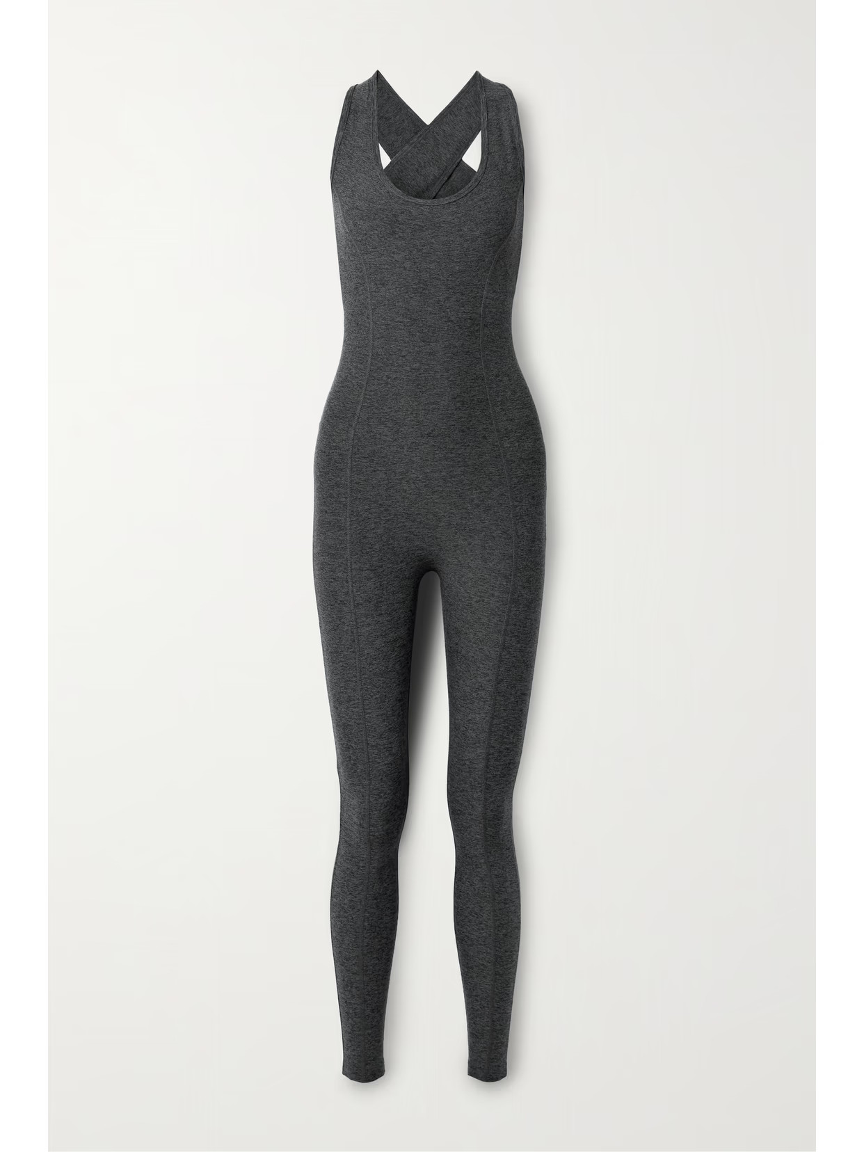 Year of Ours - Open-back Stretch-jersey Jumpsuit - Gray | NET-A-PORTER (US)