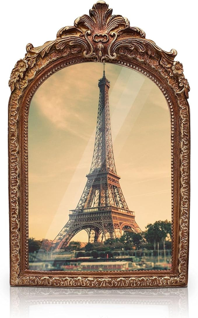 Virtual Unique Vintage Picture Frame - Ornate Antique-Style Frame for 4x6" Photos - Victorian Dec... | Amazon (US)