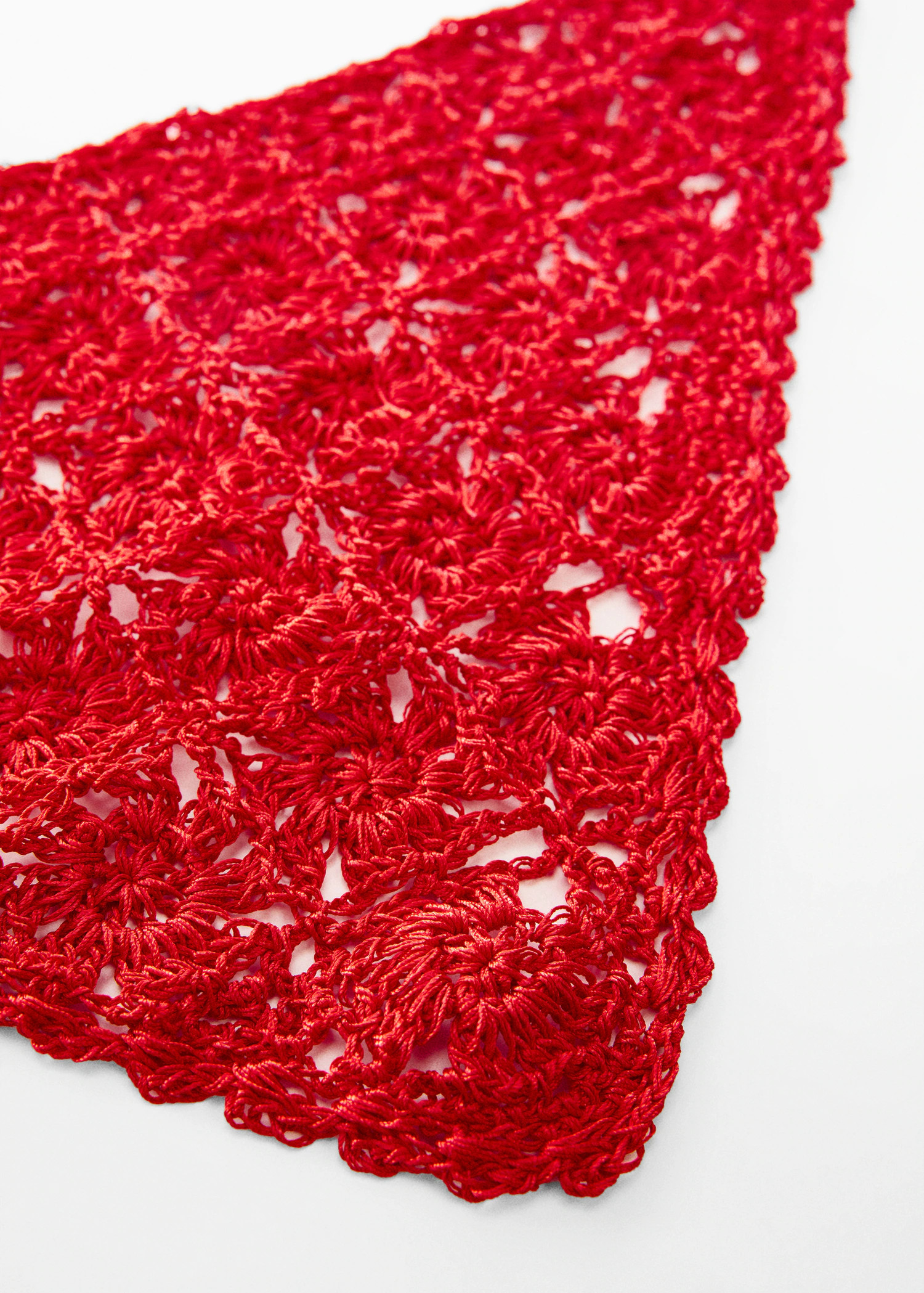 Crochet knit handkerchief | MANGO (US)