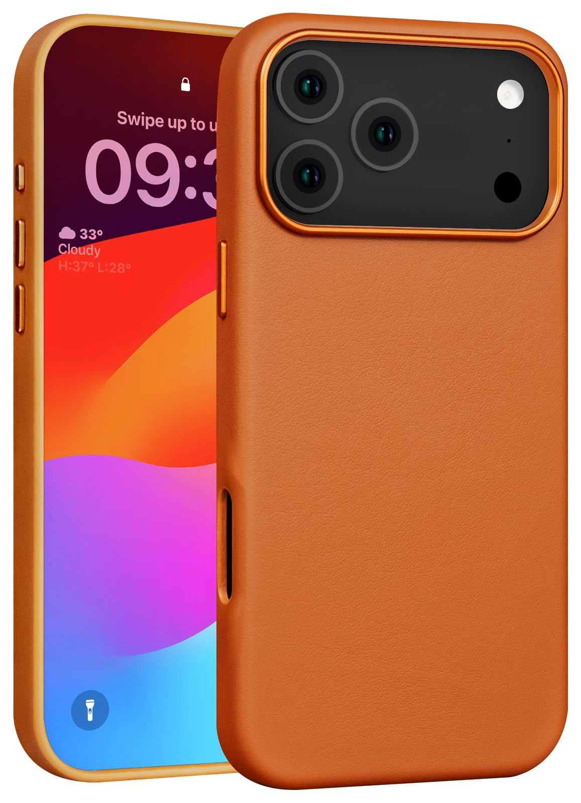 for iPhone 17 Pro Max Leather Case Compatible with Magsafe, Top Grain Leather, Professional Slim ... | Amazon (US)