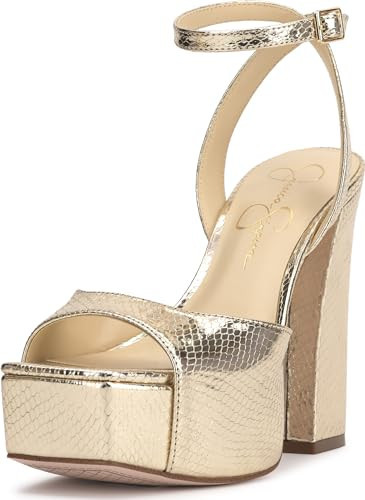 Jessica Simpson Women's LIRIO Sandal-Platform, Light Gold, 9.5 | Amazon (US)