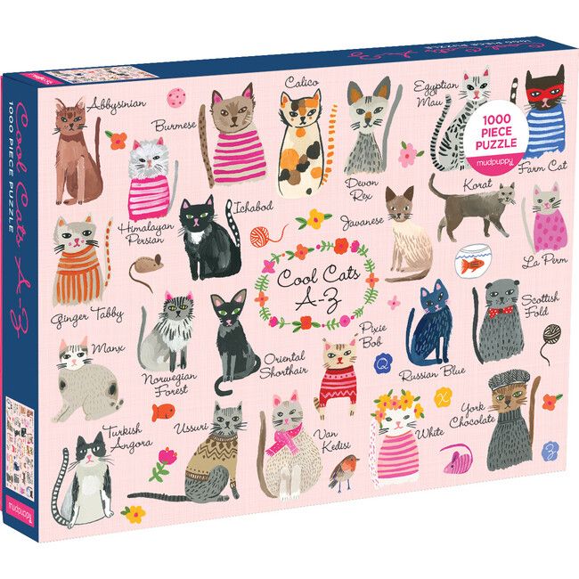 Cool Cats A-Z: 1000 Piece Family Puzzles | Maisonette