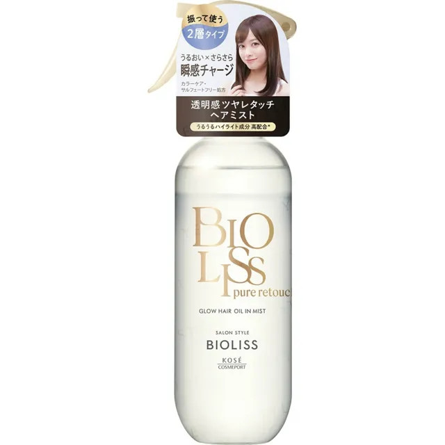 Kose - Bioliss Pure Retouch Glow Hair Oil In Mist | YesStyle.com