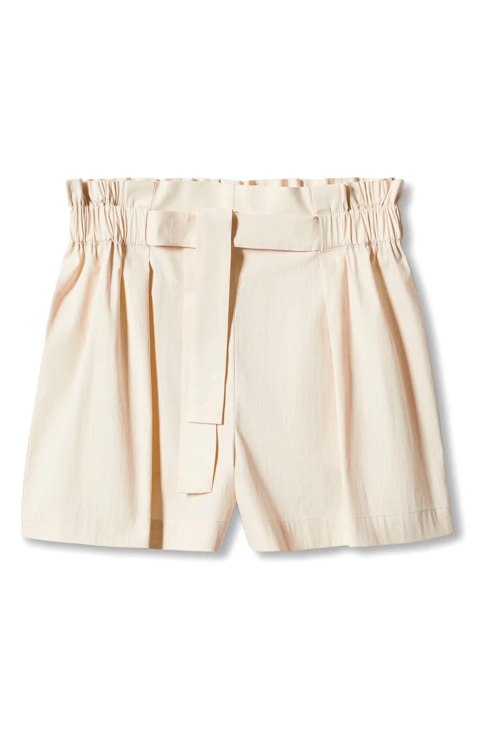 MANGO Bow Paperbag Shorts | Nordstrom | Nordstrom
