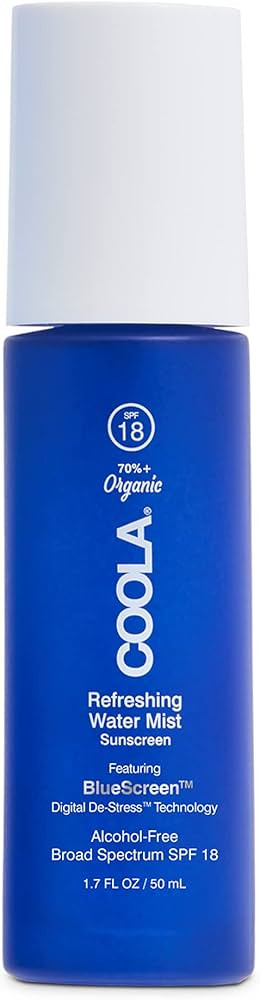 COOLA Organic Refreshing Water Mist Face Moisturizer With SPF 18, Dermatologist Tested Face Sunsc... | Amazon (US)