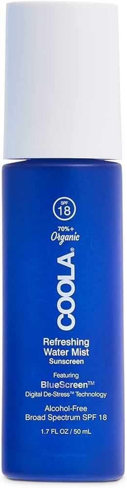 COOLA Organic Refreshing Water Mist Face Moisturizer With SPF 18, Dermatologist Tested Face Sunsc... | Amazon (US)