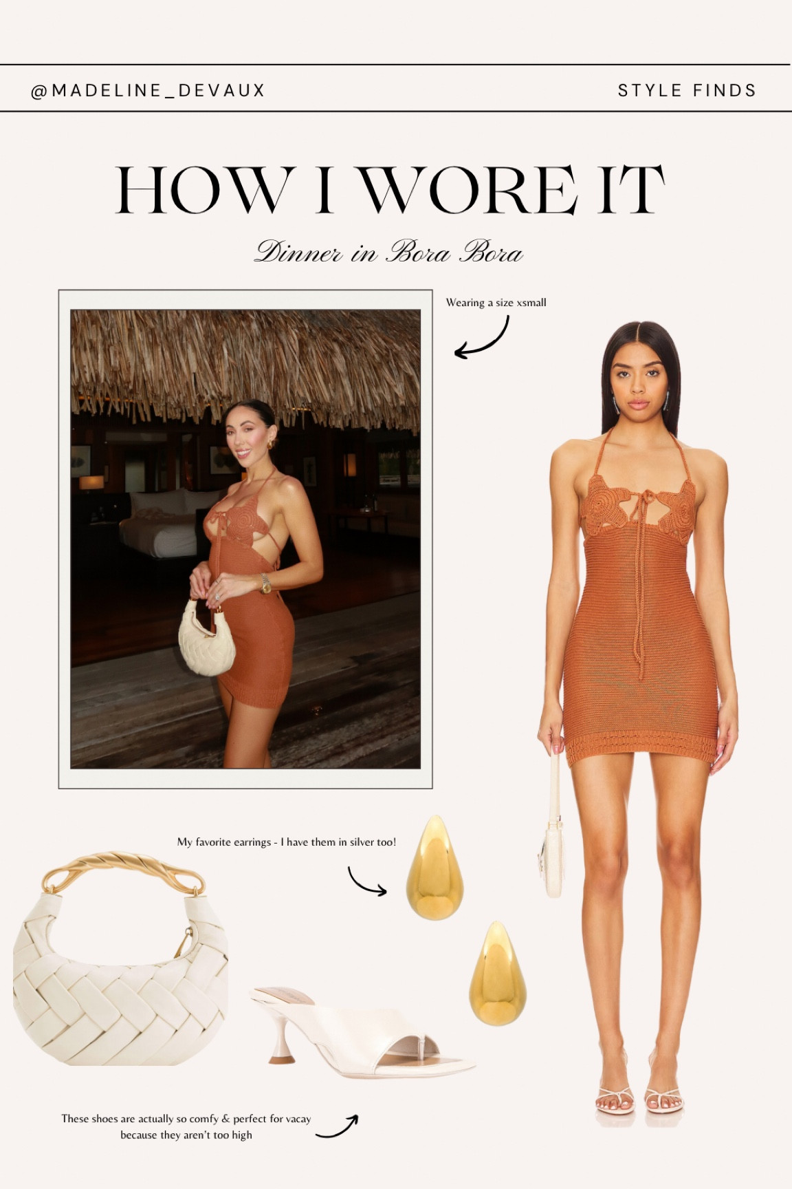 Night out look in bora bora. This is the most fun vacation dress! 

#LTKbeauty #LTKtravel #LTKstyletip