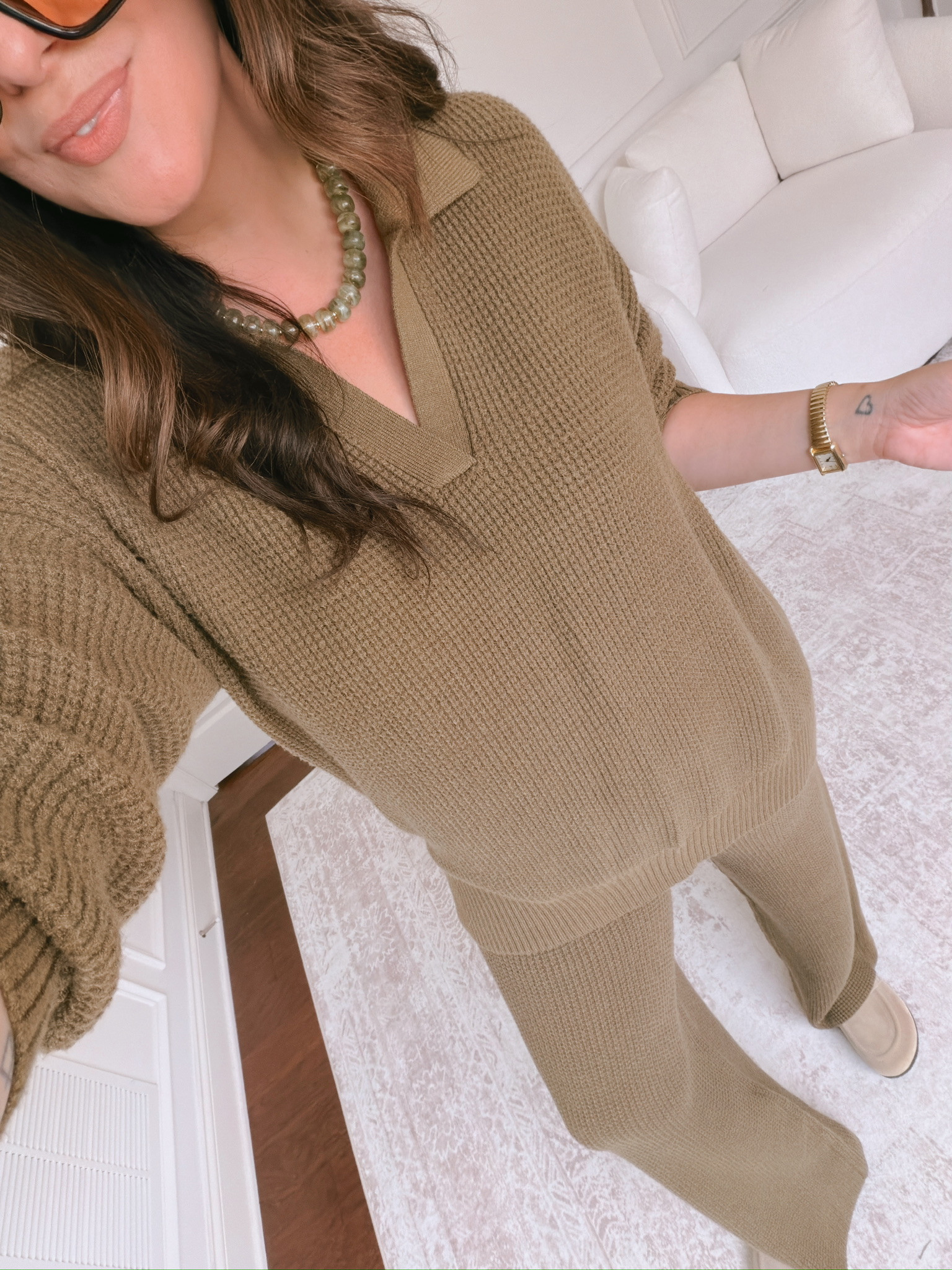 wearing an XL in this set 

 #LTKSeasonal #LTKMidsize