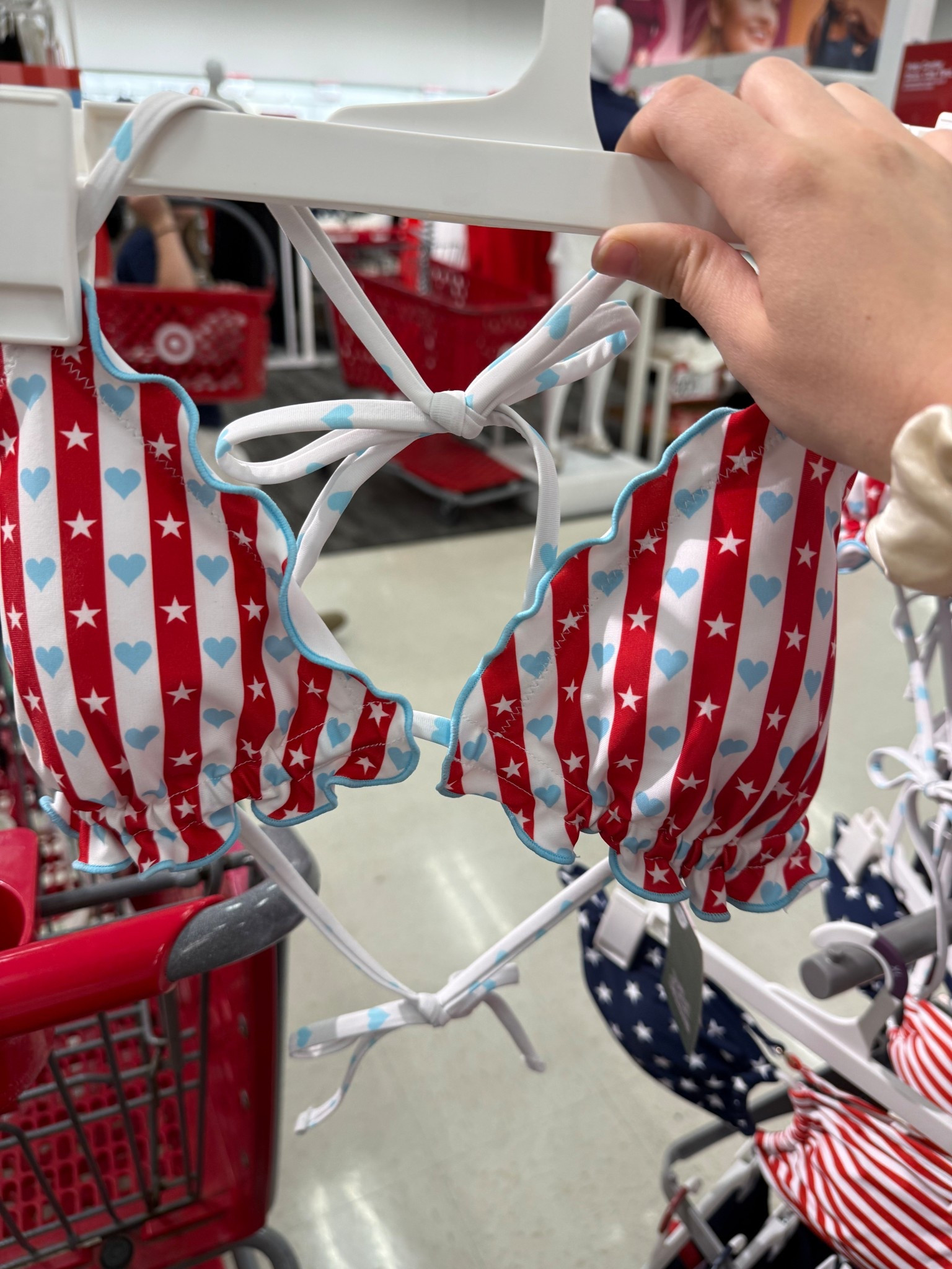 Red, white, and blue swim top from Target! 
Fourth of July, 4th of July, target swim, summer swimwear, bikini, pool day, beach

#LTKSwim #LTKFindsUnder50 #LTKTravel