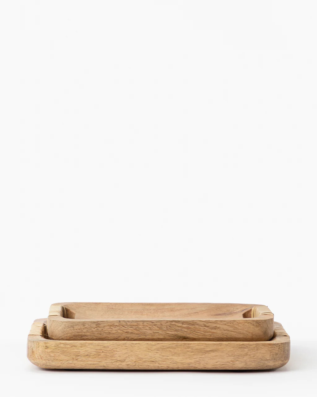 Handled Mango Wood Tray | McGee & Co.