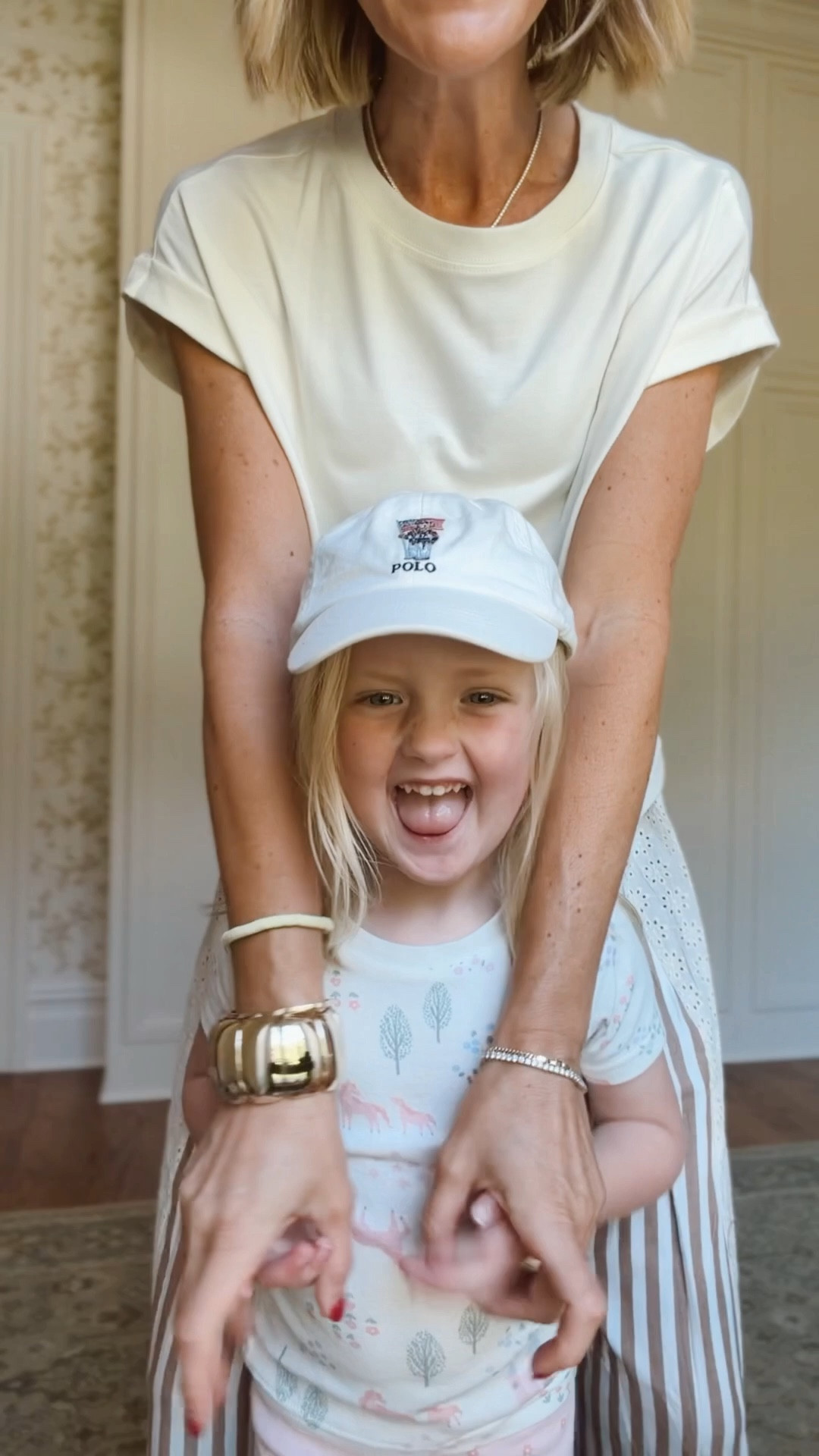 Small in pants and tee 