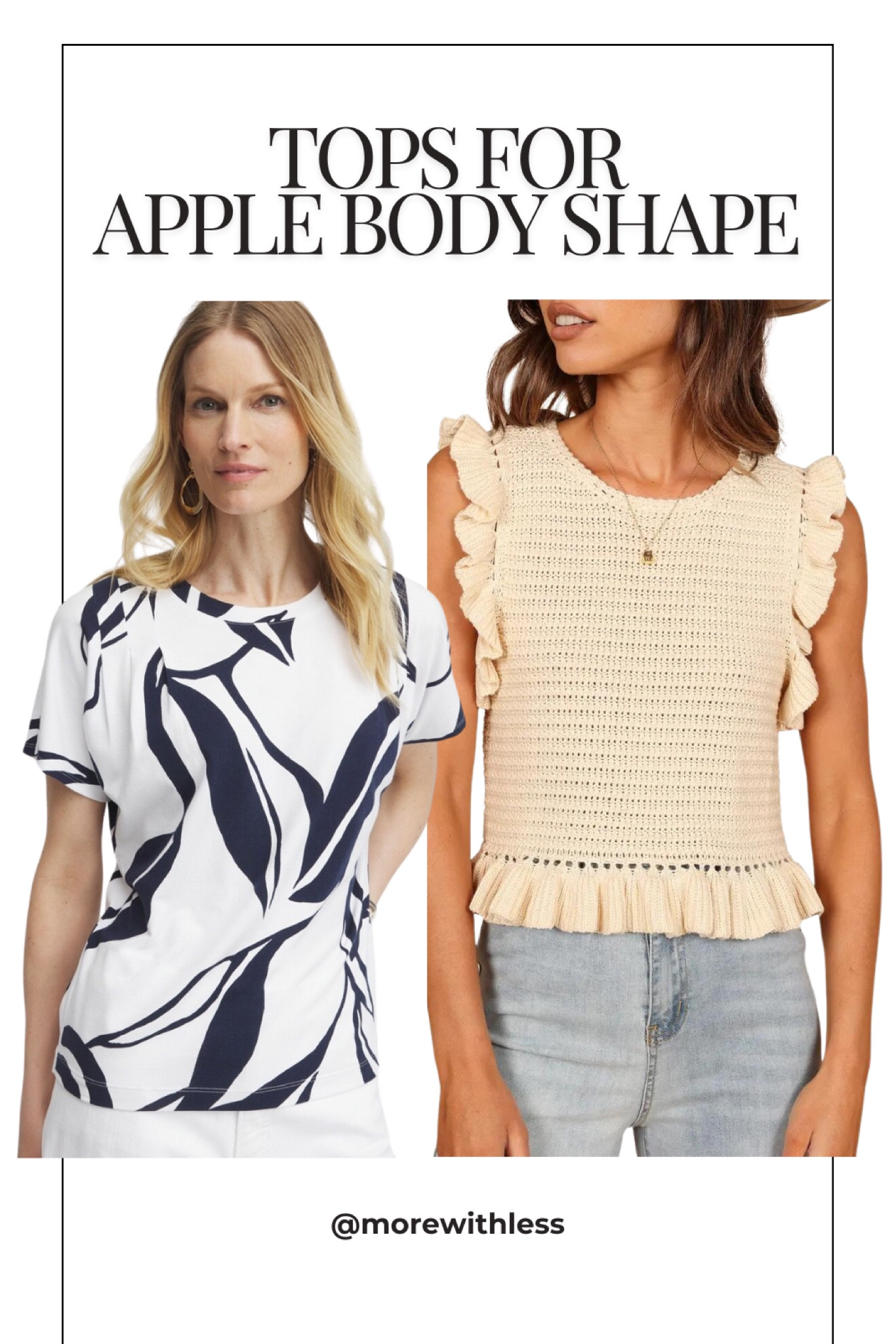 Show off your curves with these stylish tops designed for apple shape figures! Perfect for work, weekends, or night outs.

#applebodyshape #summeroutfit #vacayoutfit #womenover50 #womenover40 #trabeloutfit #curves #summerfashion

#LTKTravel #LTKOver40 #LTKSummerSales