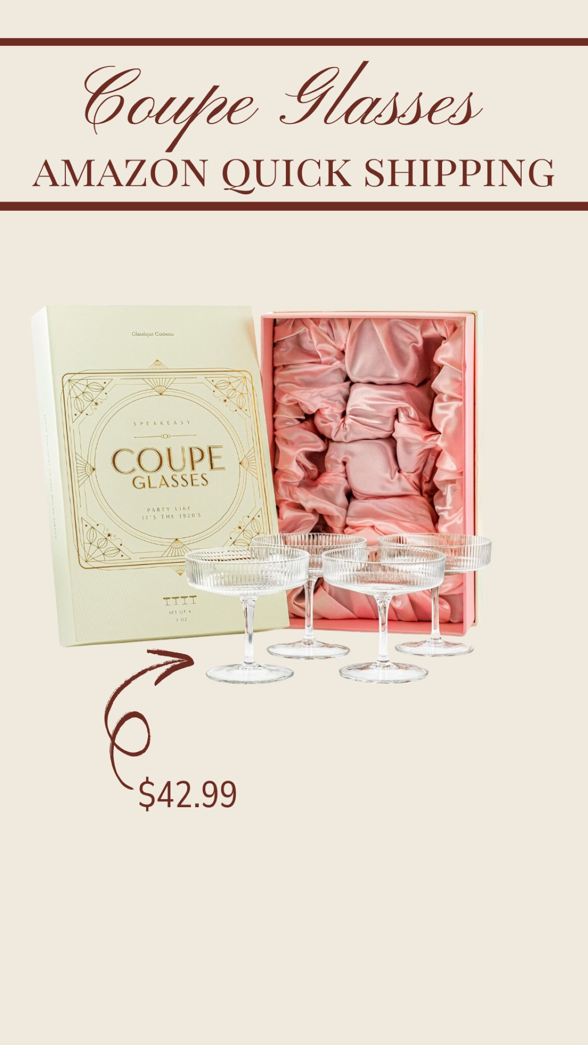 The CUTEST Amazon Coupe Glasses! 

Couple glasses
Martini glasses
Gifts for her
Gift ideas for her
Bar cart
Trendy gift
Trendy gift for her

#LTKSaleAlert #LTKGiftGuide #LTKParties