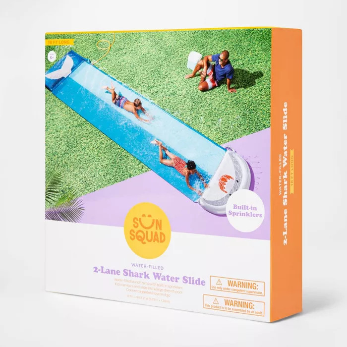 Shark Aqua Ramp Double Water Slide - Sun Squad™ | Target
