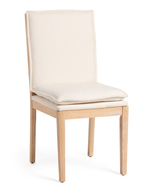 Exposed Wood Upholstered Dining Chair | TJ Maxx