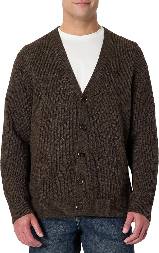 Amazon Essentials (Demi's Pick) Men's Relaxed-Fit Cotton Blend Cardigan | Amazon (US)