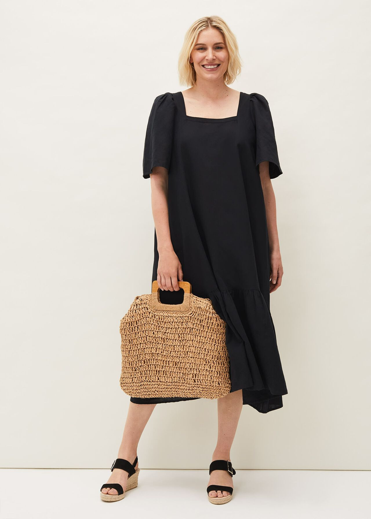 Claria Linen Midi Dress | Phase Eight (UK)