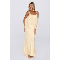Private Plans Satin Maxi Dress Yellow | Hello Molly (US)