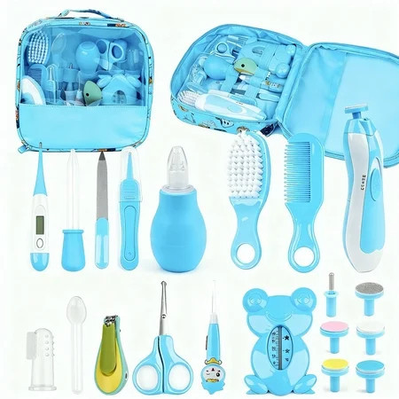 20 in 1 Baby Grooming Kit, Electric Nail File Trimmer Baby Essentials, Newborn Essentials Must Haves Kits with Hair Brush Comb for Newborn Infant Toddlers Baby Boys Girls Kids,Baby Shower Gifts | Walmart (US)