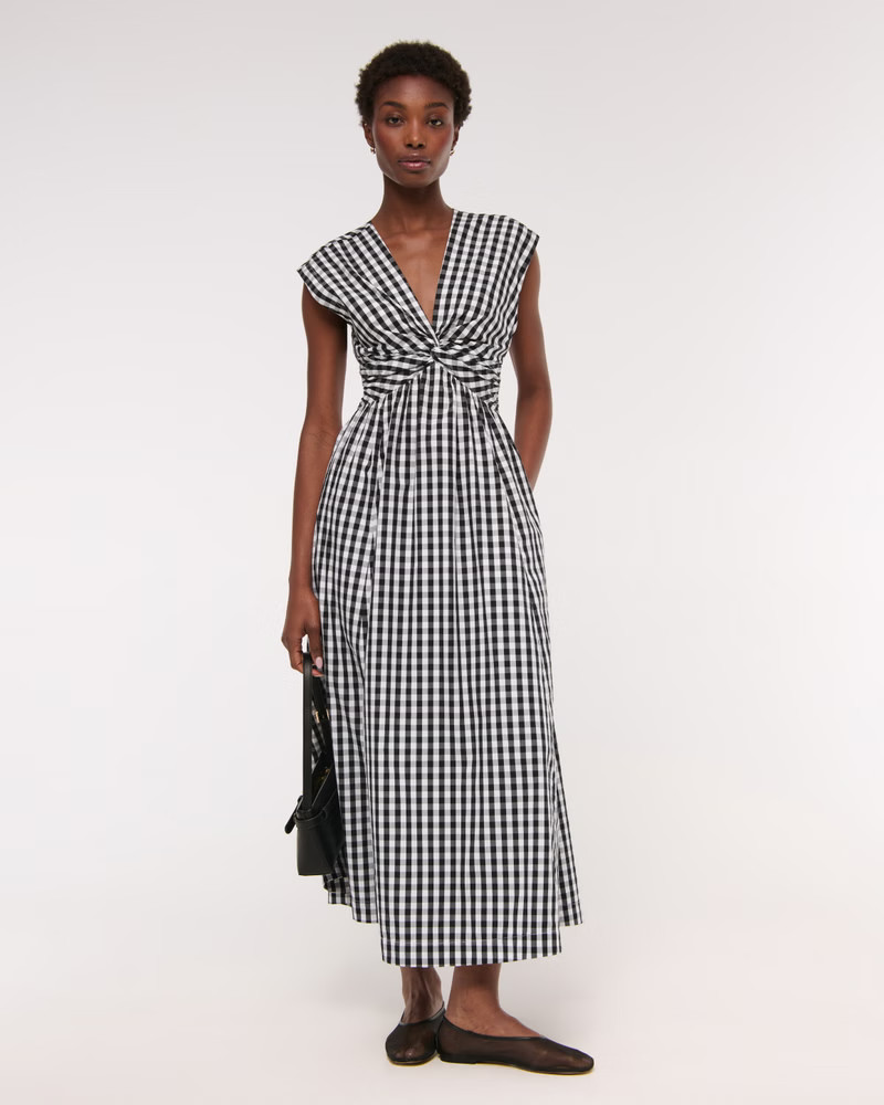 Women's Twist-Front Maxi Dress | Women's Dresses & Jumpsuits | Abercrombie.com | Abercrombie & Fitch (US)