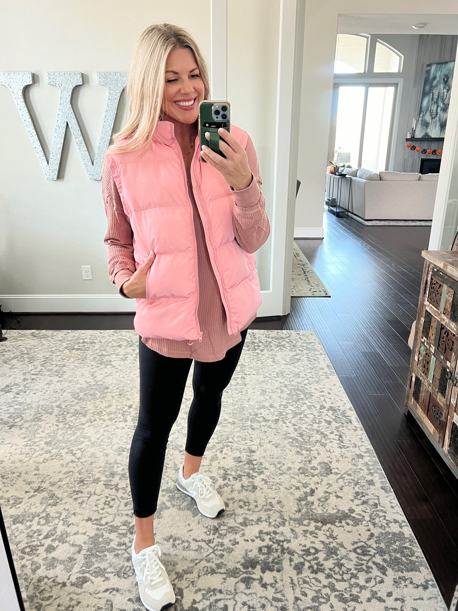 Casual Fall Outfit

Fall outfits  athleisure  puffer vests  fall fashion  casual outfits  pink tops  pink vest  Amazon finds  black leggings  sneakers  FitMomming

#LTKSeasonal #LTKShoeCrush #LTKStyleTip