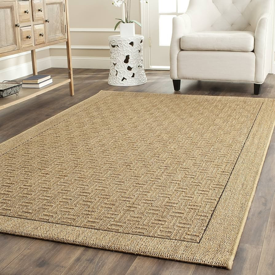 SAFAVIEH Palm Beach Collection Accent Rug - 4' x 6', Natural, Sisal Design, Non-Shedding & Easy C... | Amazon (US)