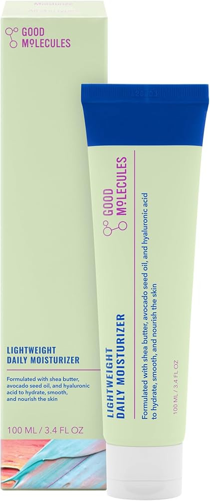 Good Molecules Lightweight Daily Moisturizer - Hydrating Facial Lotion with Avocado Oil and Shea ... | Amazon (US)