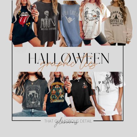 Halloween Graphic Tees are a whole month long kinda need! October is just about here! Grab yours to rock with any look! 

#etsy #graphictees #halloweengraphictees #amazon #shopsmall #spookyseason #hocuspocus #skeletons 

#LTKSeasonal #LTKstyletip #LTKHalloween