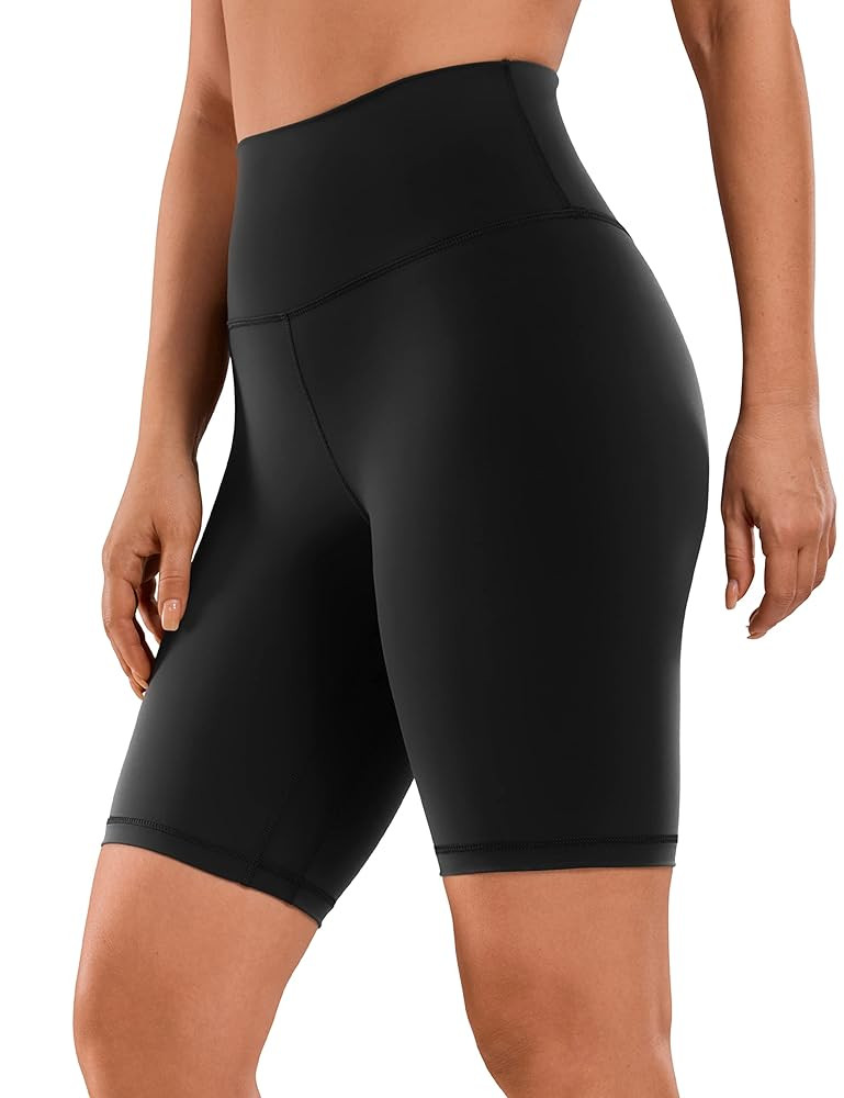 CRZ YOGA Women's Naked Feeling Biker Shorts - 8 Inches High Waisted Yoga Workout Gym Running Span... | Amazon (US)