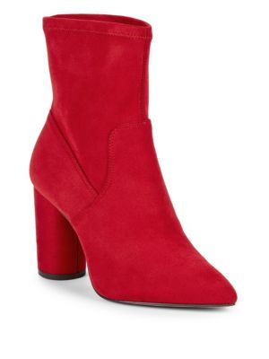 Ally Stretch Microsuede Booties | Saks Fifth Avenue OFF 5TH