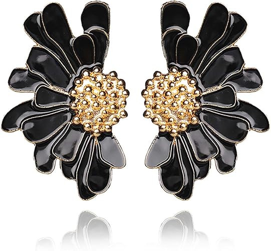 Aksod Vintage Flower Stud Earrings Exaggerated Oversized Daisy Flower Earrings Statement Jewelry ... | Amazon (US)