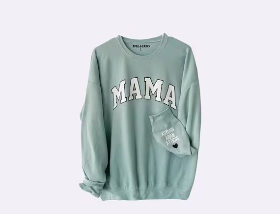 LOVE on the CUFF 3 Personalizable Cuff Mama Sweatshirt | Etsy | Etsy (US)