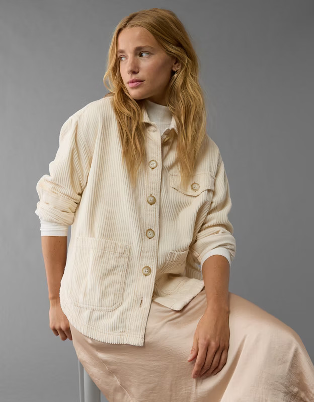 AE Corduroy Shacket | American Eagle Outfitters (US & CA)