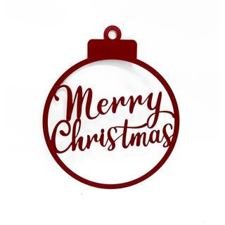 19" Red Merry Christmas Ornament Wall Sign by Ashland® | Michaels® | Michaels Stores