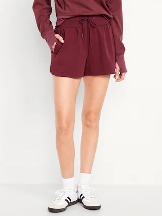 Extra High-Waisted Dynamic Fleece Sweat Shorts | Old Navy (US)